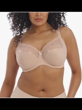 Elomi Morgan Soft Blush Lace-Trim Full Support Underwire Bra